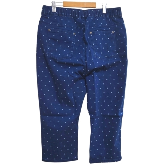 Denim Moves XL Polkadot Stretch Capri Jeans BNIP - Picture 3 of 7